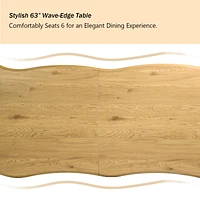 5-Piece Dining Set Natural Wood Table with Dining Chairs