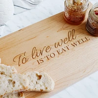 Maple Reversible Cutting Board with Handle by CL CUISILUXE - “To Live Well is to Eat Well”