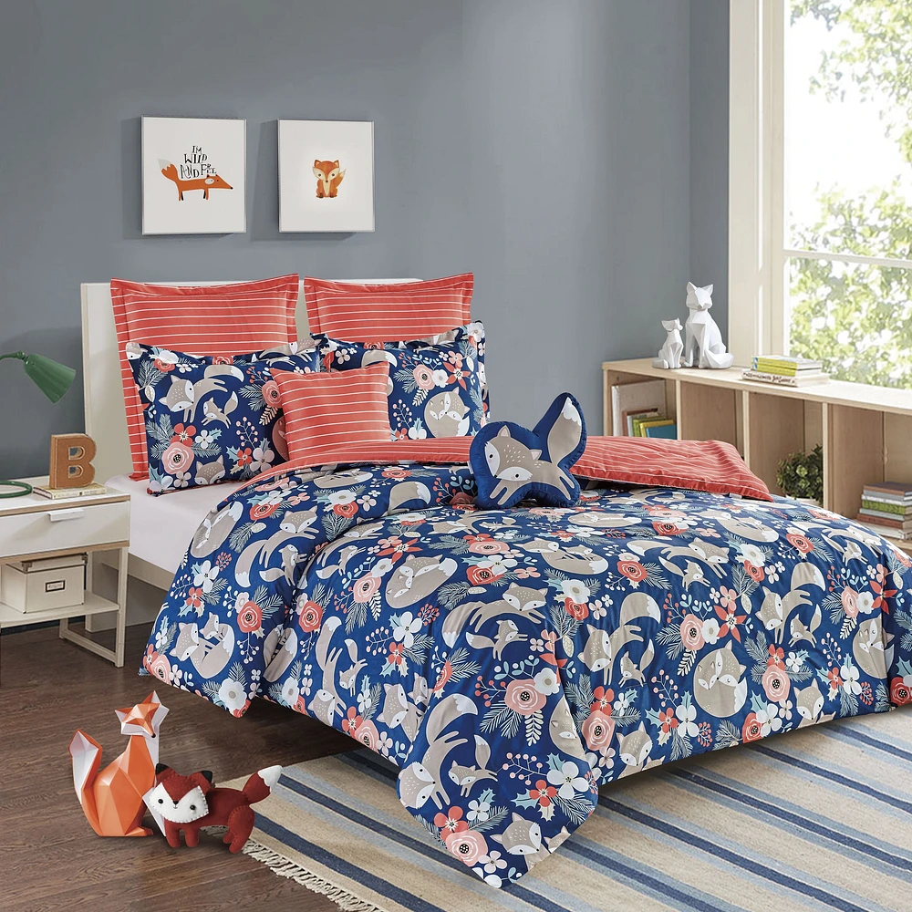 Curly Fox Duvet Cover Set