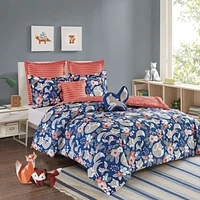 Curly Fox Duvet Cover Set