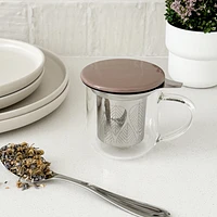 Minima Eva Infuser Mug with Brown Lid by Viva