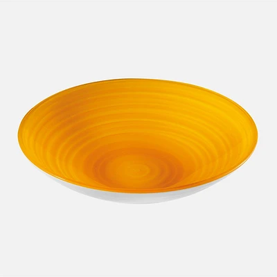 Centre de table « Twist » jaune par Guzzini