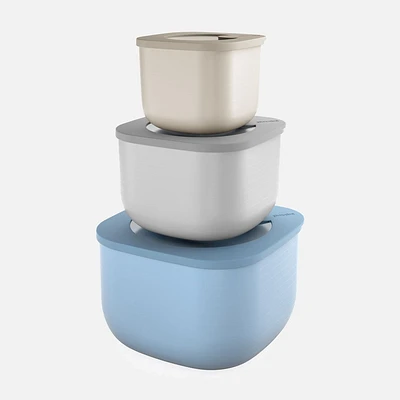 Store&More Set of 3 Assorted Deep Airtight Containers