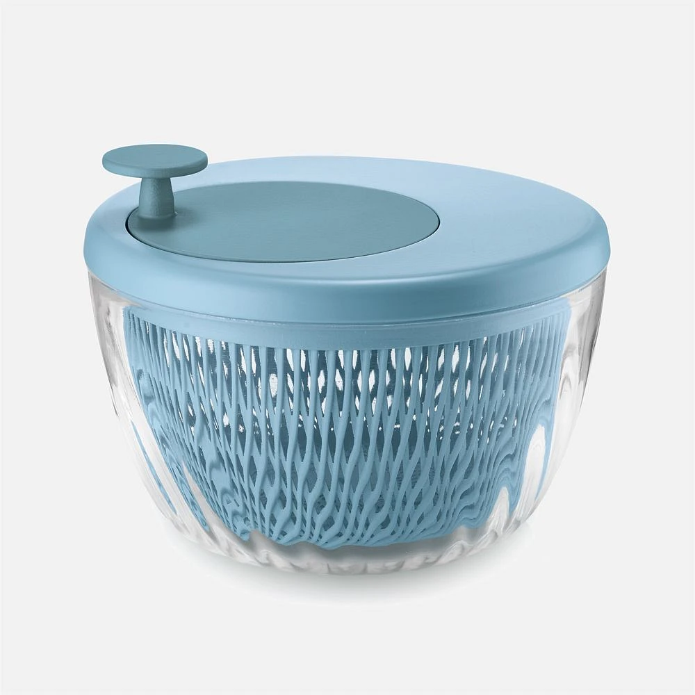 Spin&Store Blue Salad Spinner with Lid (26cm)