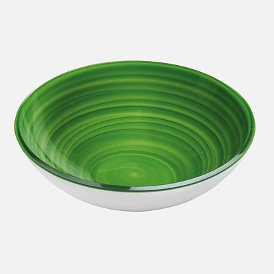 Transparent Kiwi Twist Bowl (27.5cm)