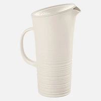 Milk White Tierra Pitcher with Lid 