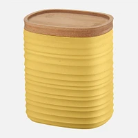 Contenant « Tierra » jaune moutarde (15 cm)