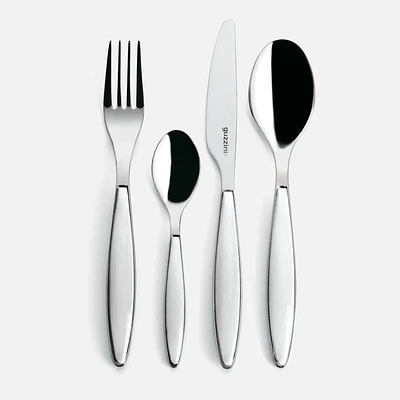 Feeling 24-Piece White Flatware Set