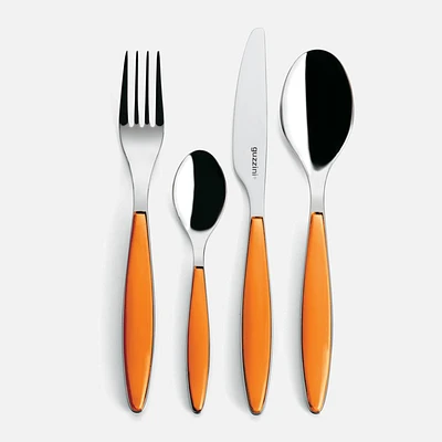 Feeling 24-Piece Orange Flatware Set