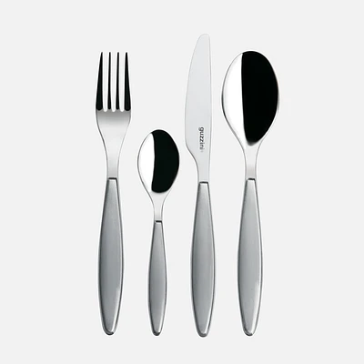 Feeling 24-Piece Light Grey Flatware Set