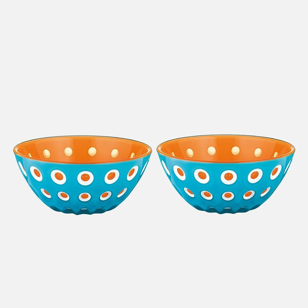 Ensemble de 2 bols « Le Murrine » bleus / oranges (12 cm)