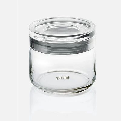 Guzzini Glass Jar with Grey Cap (500mL)
