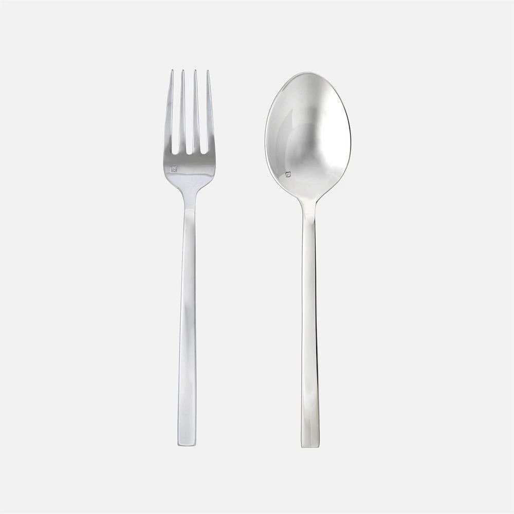 Arezzo Mirrored Finished 2-Piece Server Set