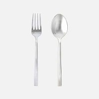 Arezzo Mirrored Finished 2-Piece Server Set