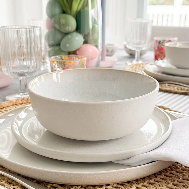 Concrete Tartan Dinner Set Asda Brilliant Quartz Pure Dinnerware