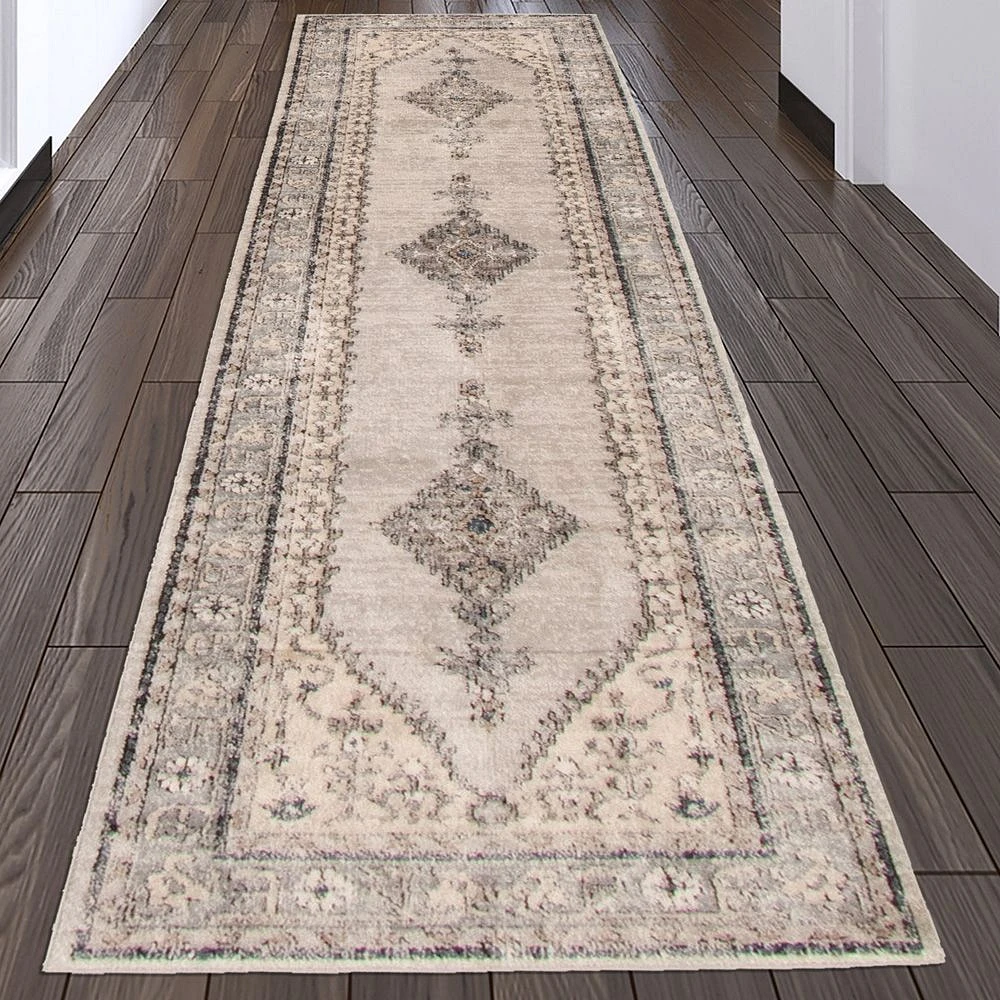 Bijani Ivory Rug - 31" x 98"