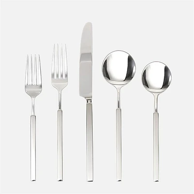 Jaxson Brushed and Mirrored 20-Piece Flatware Set