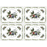 Set of 4 Holly & Ivy Placemats by Pimpernel