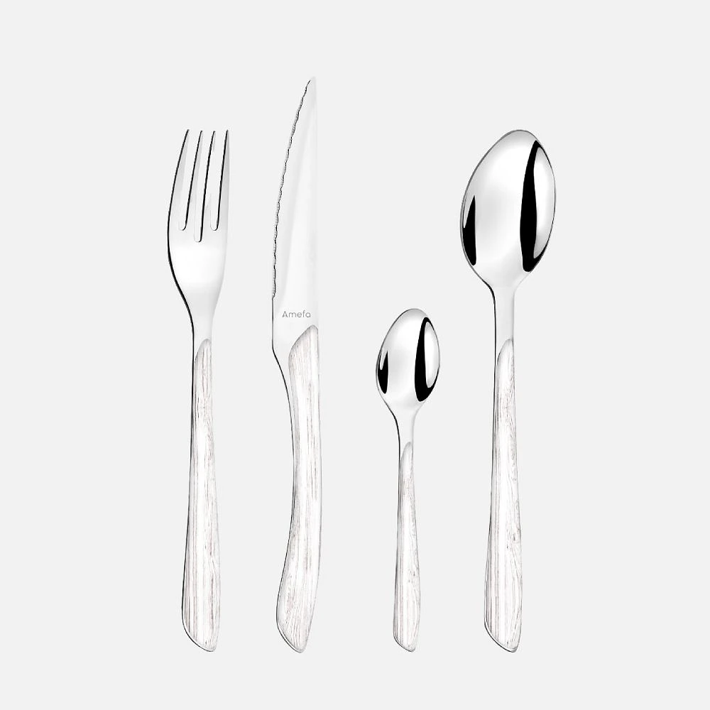 Ensemble de 16 couverts « Eclat » par Amefa - Blanc