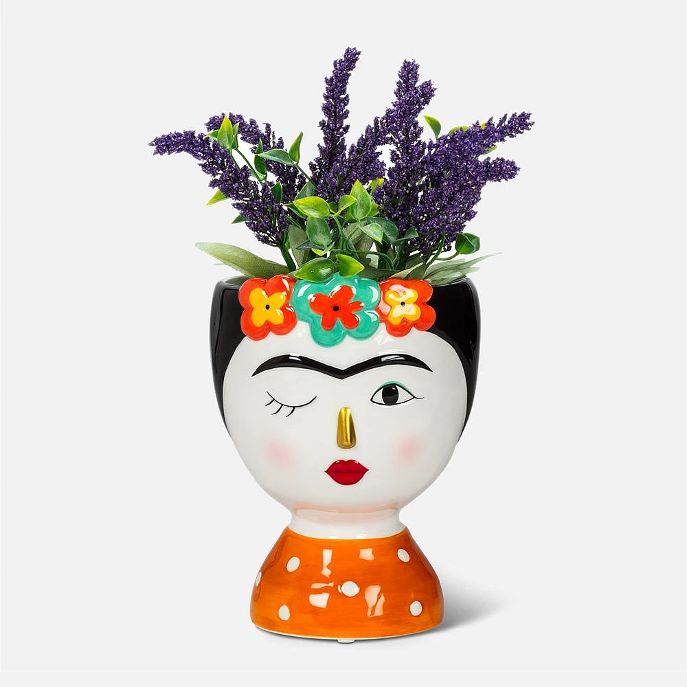 Frida Kahlo Vase - 6.5