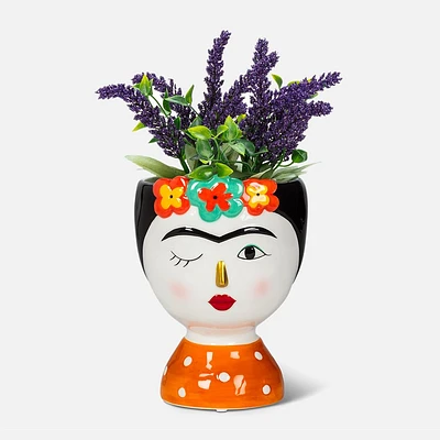 Frida Kahlo Vase - 6.5