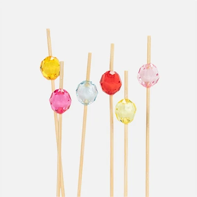 Abbott Colourful Ball Picks, 100 Pieces