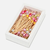 Abbott Colourful Ball Picks, 100 Pieces