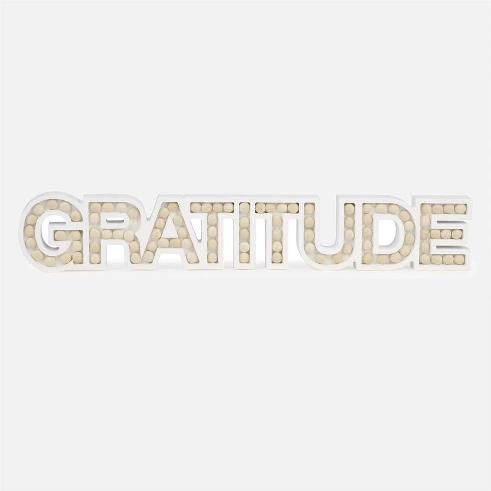 Attitude Gratitude Beaded Decor