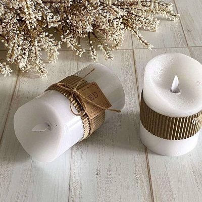 LED Candle 3" x 4.5" - White