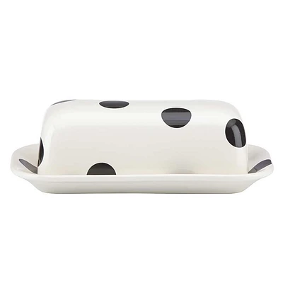 Deco Dot Butter Dish With Cover by Kate Spade