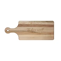 Maple Reversible Cutting Board with Handle by CL CUISILUXE - “To Live Well is to Eat Well”