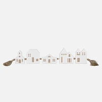House with Tassels - White/Natural