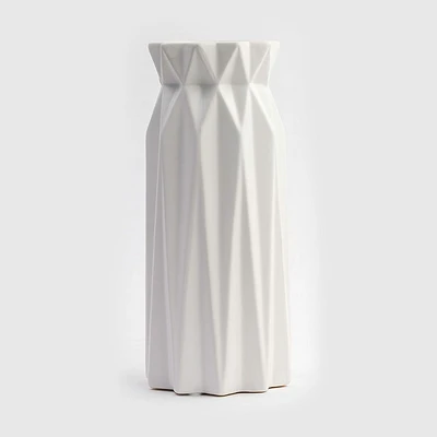 Origami Ceramic Vase 9.25
