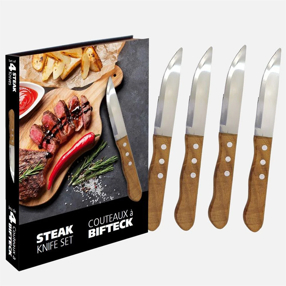 Ensemble de 4 couteaux à steak par Natural Living