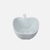 White Apple Shaped Snack Bowl 200ml by BIA