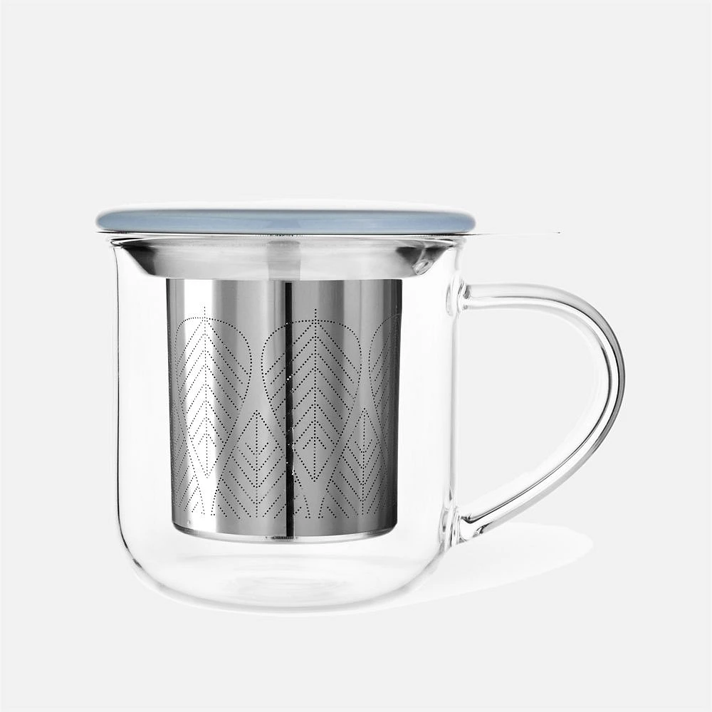 Minima Eva Infuser Mug with Blue Lid by Viva