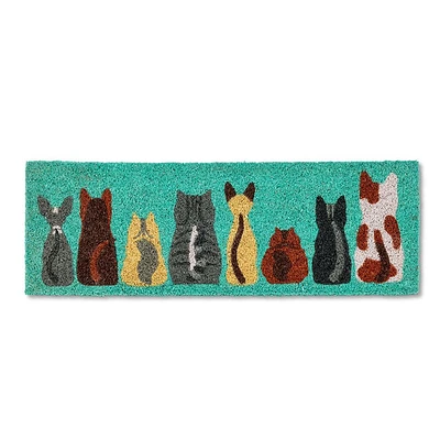 Row of Cats Doormat