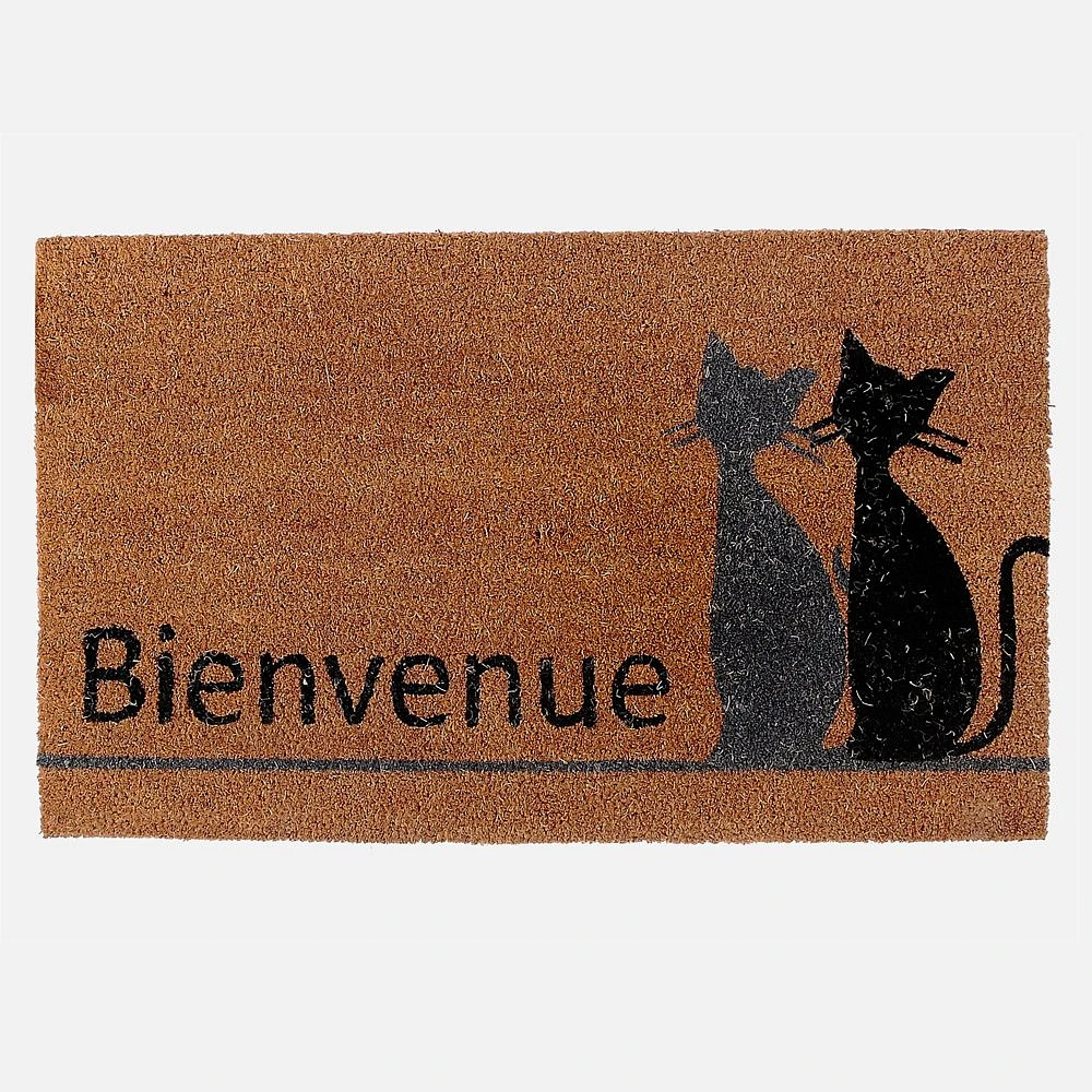 Chat Bienvenue" Doormat