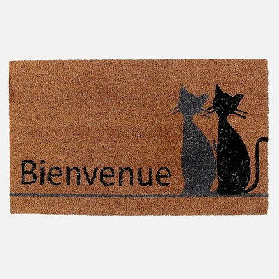 Chat Bienvenue" Doormat