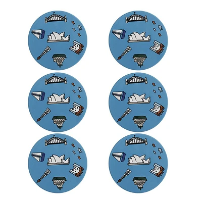 Set of 6 Sydney Coasters by Maxwell & Williams - Sydney