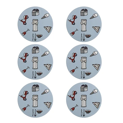 Set of 6 Rome Coasters by Maxwell & Williams - Rome