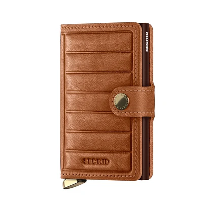 Secrid Emboss Lines Miniwallet - Cognac