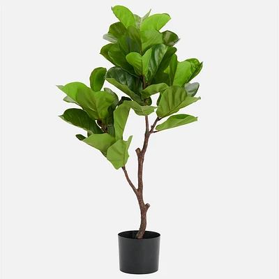 Faux Potted Fiddleleaf Tree Plant