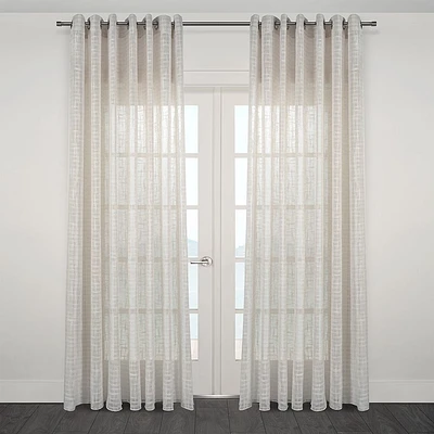 Foggia Semi- Sheer Jacquard Grommet Panel