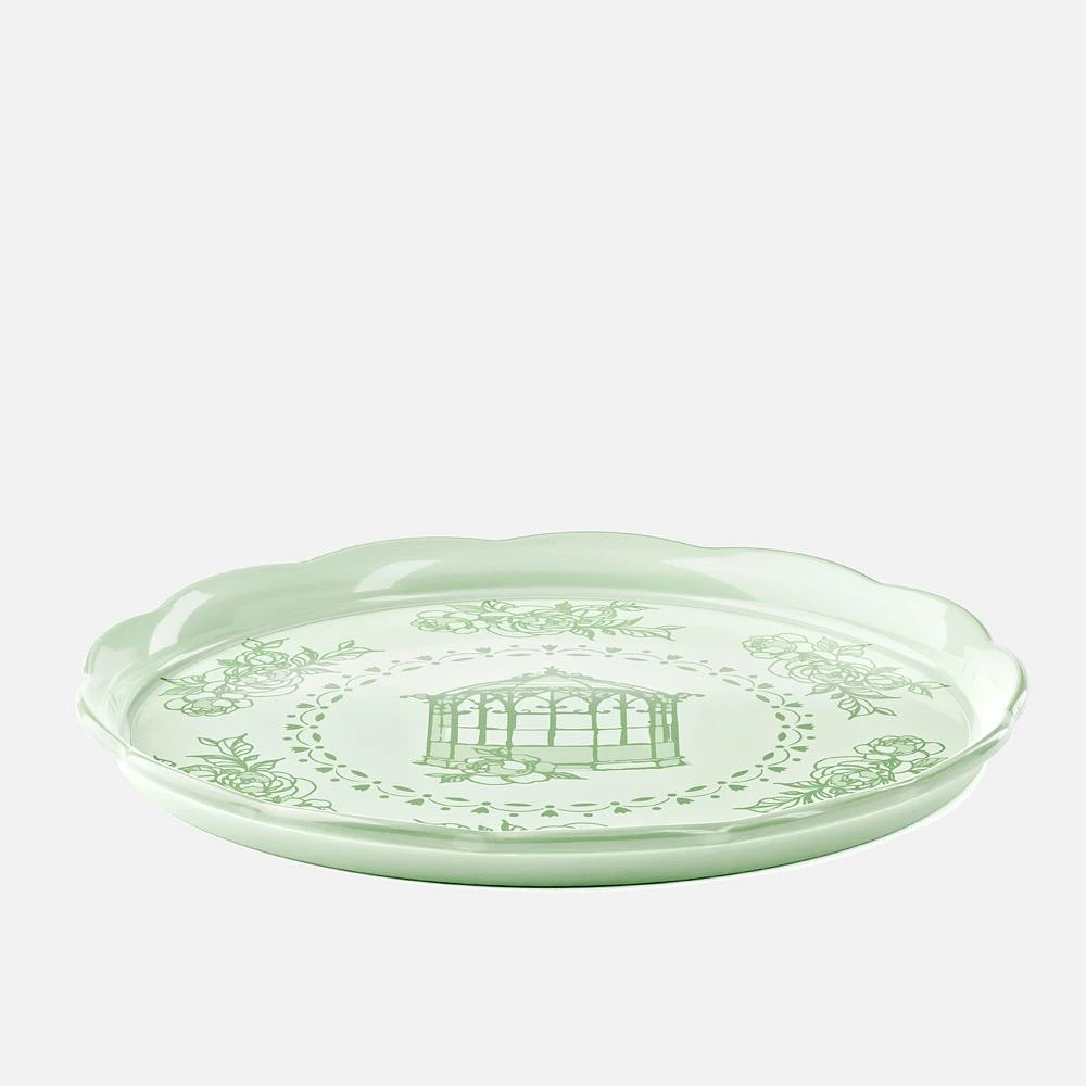 Josephie Large Round Tray - Dusty Green