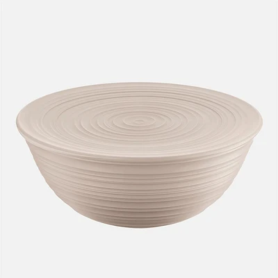 Tierra Bowl With Lid, XL - Taupe