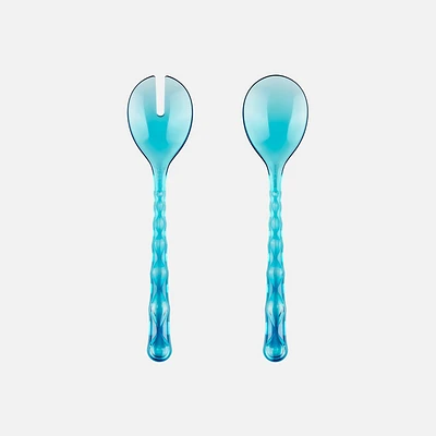 Guzzini Vanity Salad Servers, 2 pieces - Sea Blue