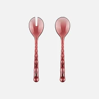 Guzzini Vanity Salad Servers, 2 pieces - Mauve 
