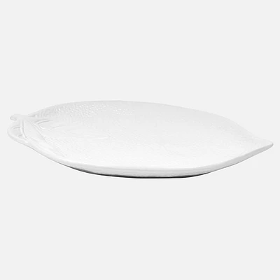 Lemon-shaped Ceramic Serving Platter