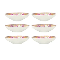 Set of 6 Dahlia Pink Round Dishes by Maxwell & Williams (10 cm) - Pink